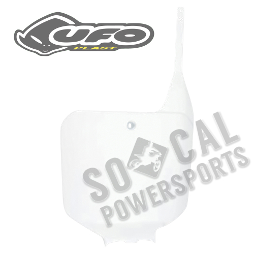 UFO Plastics - UFO Plastics Front Number Plate - White - HO02674041