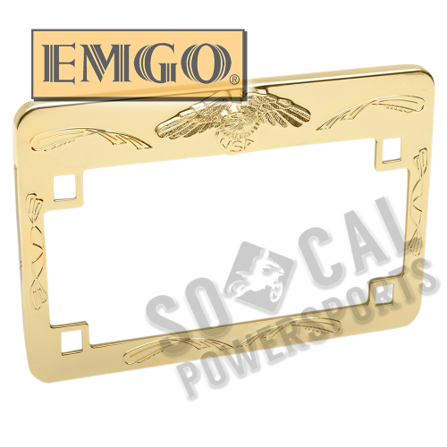Emgo - Emgo Eagle License Plate Frame - Gold - 86-42650