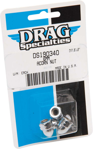 Drag Specialties - Drag Specialties Chrome Ware Acorn Nuts - 6mm - MBP1206