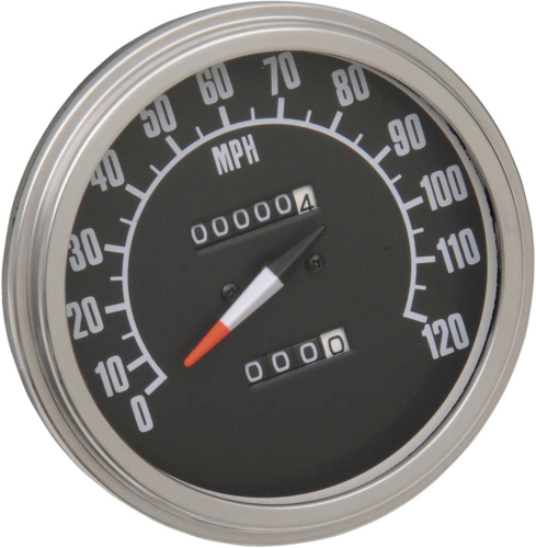 Drag Specialties - Drag Specialties 5in. Dash Mount 2240:60 Speedometer - 68-84 Face - 72407M-BX33