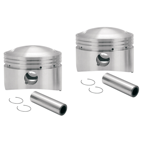 S&S Cycle - S&S Cycle Forged Pistons for 88ci.- 103ci. Motors and Sidewinder Kit - .010 Oversize - 106-5536
