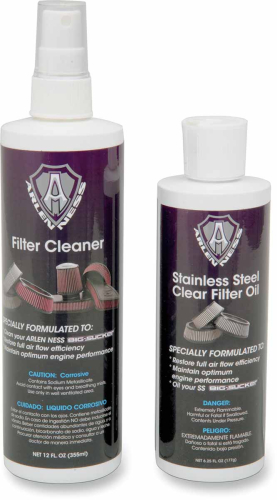 Arlen Ness - Arlen Ness Air Filter Cleaner/Oil Kit - Clear - 18-075