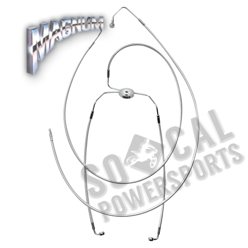 Magnum - Magnum Sterling Chromite II Designer Series Front Lower Brake Line Kit - 37014