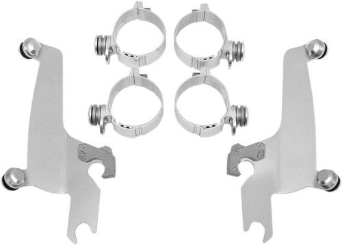 Memphis Shades - Memphis Shades Trigger-Lock Mount Kit for Sportshield Windshields - Polished - MEM8935