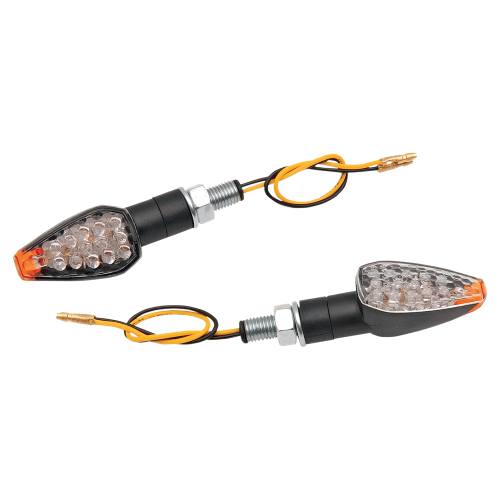 K&S Technologies - K&S Technologies LED Ultra Mini Stalk Marker Lights - Triangle with Short Stem Black Body - 25-8945