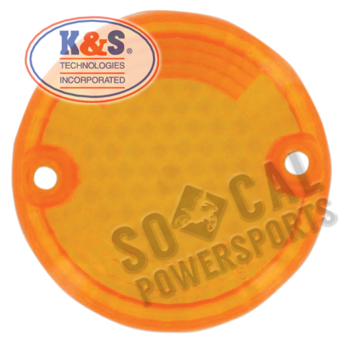 K&S Technologies - K&S Technologies DOT Approved Turn Signal Replacement Lens - Amber - 25-3030