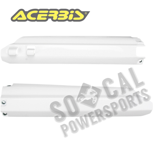 Acerbis - Acerbis Lower Fork Covers - White - 2114990002