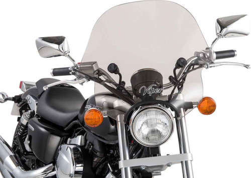 Slipstreamer - Slipstreamer SS-10 Viper Windshield with 1in. Clamp - Smoke - SS-10-T-1