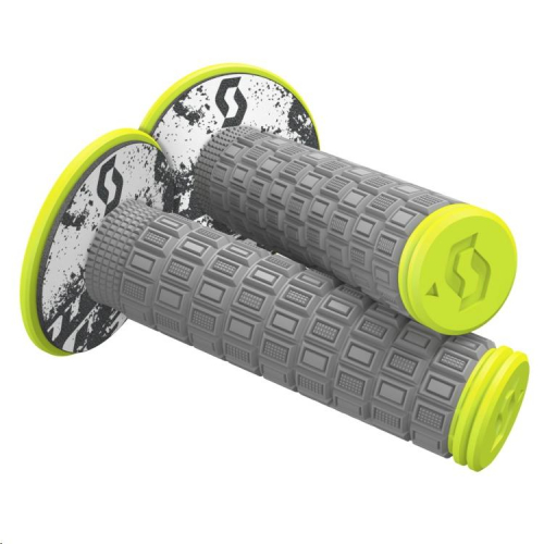 Scott USA - Scott USA Mellow ATV Grips - Gray/Neon Yellow - 269305-5776
