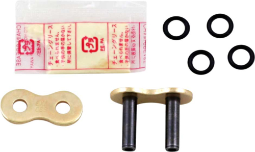 D.I.D - D.I.D Rivet Connecting Link for 530VX3 Pro-Street Chain - Gold/Black - ZJ530VX3G