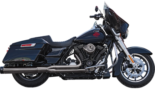 S&S Cycle - S&S Cycle 2-into-1 Lava Chrome Sidewinder Exhaust System - 49-State - 550-1086