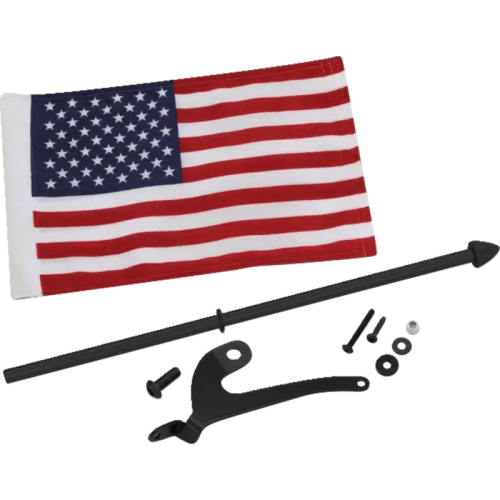 Show Chrome - Show Chrome Flag Pole - Right - Black - 41-210LBK