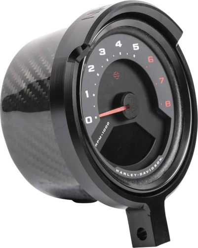 Thrashin Supply Company - Thrashin Supply Company Softail Gauge Relocation Kit - Black - TSC-2710-1