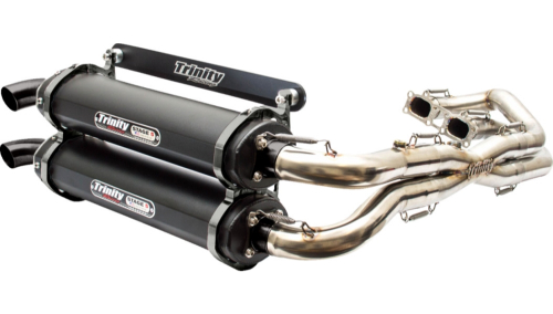 Trinity Racing - Trinity Racing Stage 5 Dual Exhaust System - Cerakote Black - TR-4119D-C2