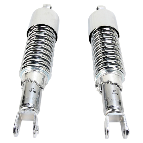 Emgo - Emgo Custom Clevis Lower Mounting Shorty Shocks - w/Shroud - Chrome/Chrome - 17-05694