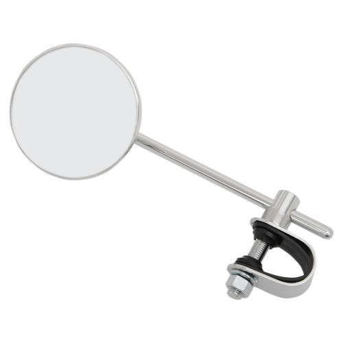 Emgo - Emgo 3in. Chrome Stamped Mirror - Clamp Style Stem Length 6in. - 20-06816