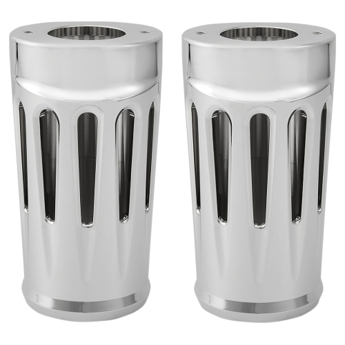 Arlen Ness - Arlen Ness Deep Cut Fork Boot Covers - Chrome - 20-032