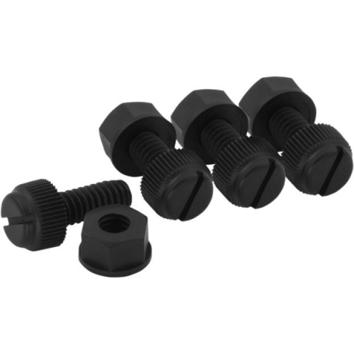 Bolt MC Hardware - Bolt MC Hardware Nylon License Plate Fastener Kit - LPFNYLON