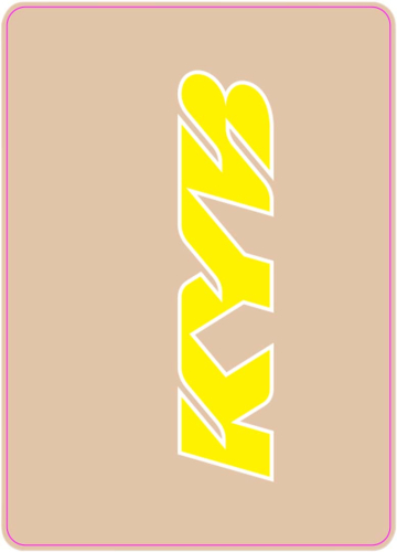 DCOR - DCOR Upper Forks Decal - KYB - Yellow - 40-80-133