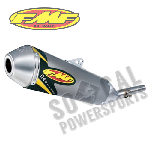 FMF Racing - FMF Racing Q4 Spark Arrestor Slip-On - Stainless Midpipe - 042321