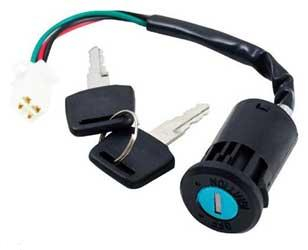 Outside Distributing - Outside Distributing Ignition Key Switch - Sealed 4 Wire - Male - 07-0507
