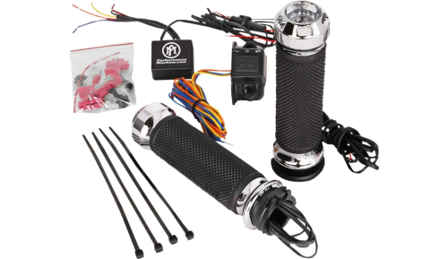 Performance Machine - Performance Machine Heated Apex Grip - Chrome - 0063-2092-CH