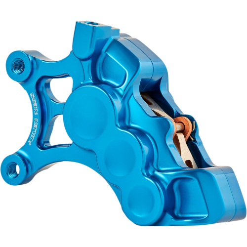 Arlen Ness - Arlen Ness 6-Piston Differential Bore Front Brake Caliper for 14in. Rotors - Left Side - Blue - 02-200