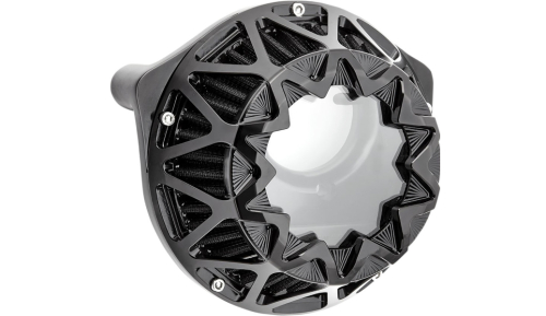 Arlen Ness - Arlen Ness Crossfire Air Cleaner - Black Anodized - 600-043