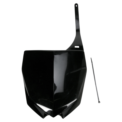UFO Plastics - UFO Plastics Front Number Plate - Black - Restyled - YA04832-001