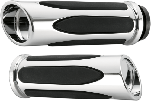 Arlen Ness - Arlen Ness Deep Cut Comfort Grips - Chrome - 07-050