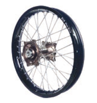 Dubya - Dubya MX Front Wheel with Excel Rim - 1.60x21 (26mm Axle) - Magnesium Hub/Black Rim - 70-3131MB