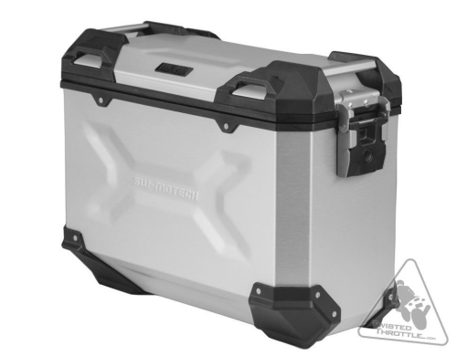SW-MOTECH - SW-MOTECH Trax Adventure 37 Liter ALU-BOX Side Case - Right - Silver - ALK.00.733.11000R/S