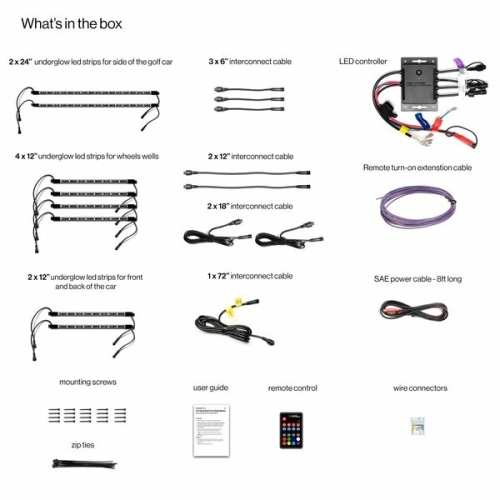 ECOXGEAR - ECOXGEAR LED Kit - 2/4 Seater - SEI-LEDZ4UGLW24