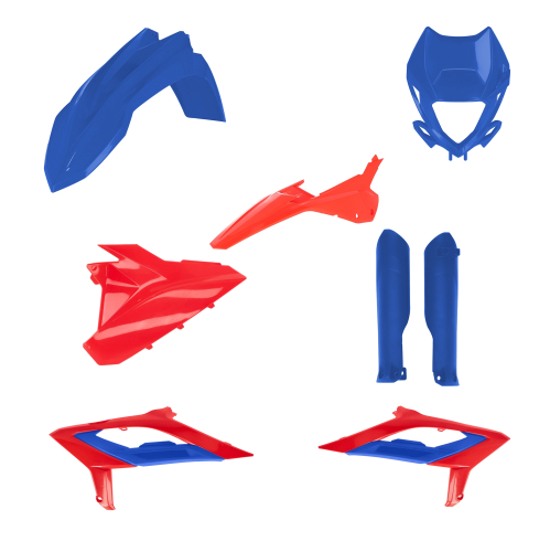 Acerbis - Acerbis Plastic Kit - Red/Blue - 2979471105