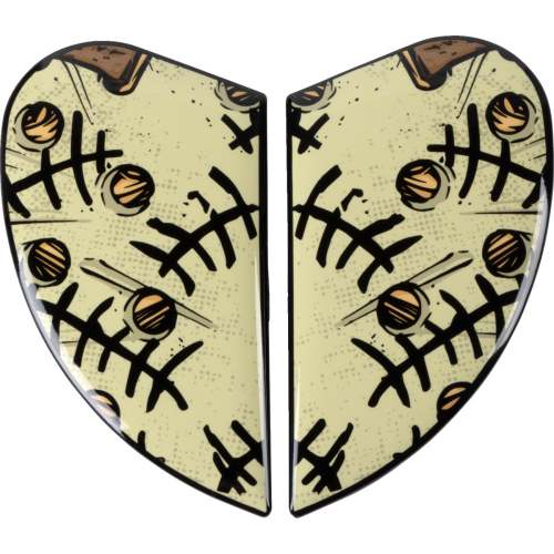 Icon - Icon Airframe Pro Helmet Side Plates - Topshelf Red - 0133-1419