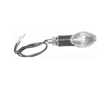 Emgo - Emgo Mini-Stem Cateye Deco Lights - Black Housing/Clear Lens - 61-66243