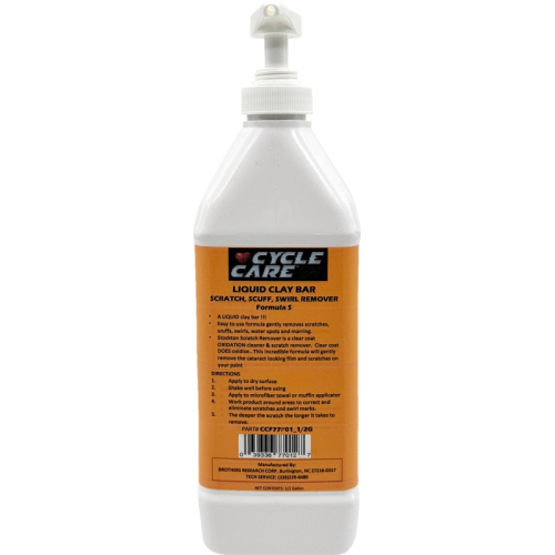 Cycle Care Formulas - Cycle Care Formulas Formula S Scratch, Scuff, and Swirl Remover - 1/2gal. - CCF77P01_1/2G