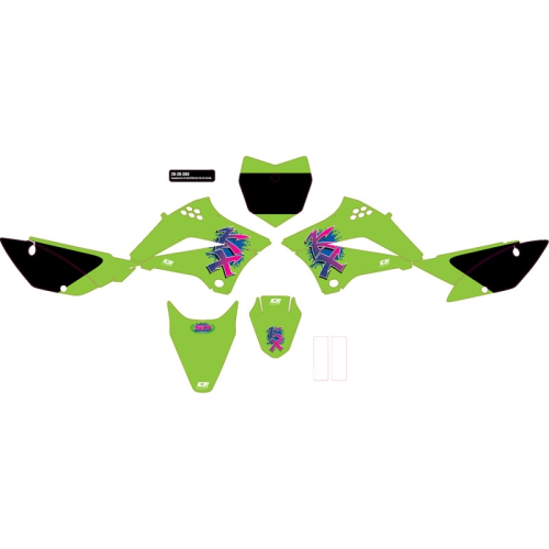 DCOR - DCOR Monster Energy Complete Graphics Kit - Black Background - 20-20-360
