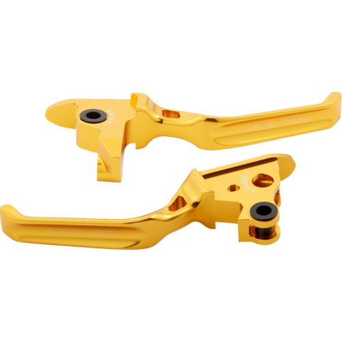 Arlen Ness - Arlen Ness Method Lever Set - Gold - 530-029