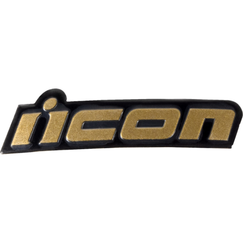Icon - Icon Metallic Badge for Domain Helmets - Gold - 0133-1404