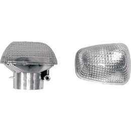 Emgo - Emgo Clear Turn Signal Lenses - Front and Rear - 59-21440