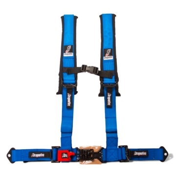 Dragonfire Racing - Dragonfire Racing 4-Point H-Style Harness - Velocity Blue - 2in, - 521322