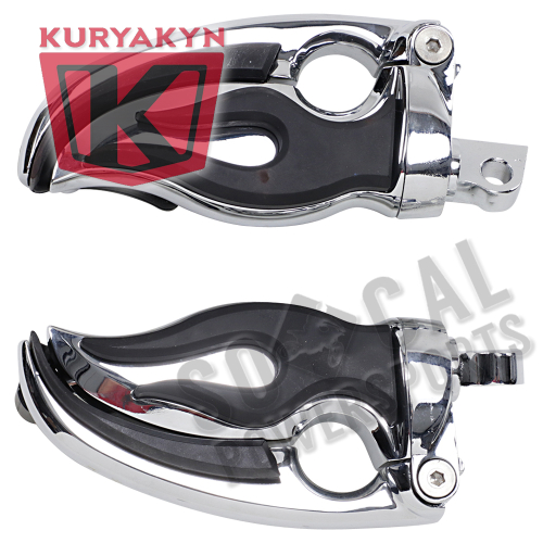 Kuryakyn - Kuryakyn Flamin Switchblade Pegs with Male-Mount Ends - 4411
