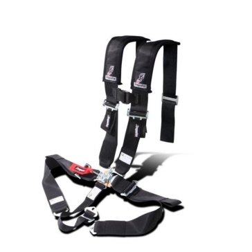 Dragonfire Racing - Dragonfire Racing 4-Point H-Style Harness - Black - 2in, - 521271