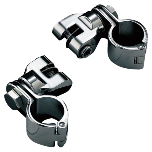 Kuryakyn - Kuryakyn Universal Peg Mounts with 1 1/4in. Magnum Quick Clamp - Chrome - 7944
