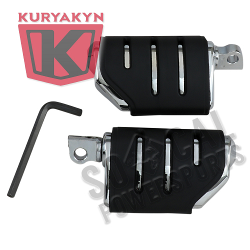 Kuryakyn - Kuryakyn Dually Trident ISO-Pegs with Male-Mount Ends - Chrome - 7592