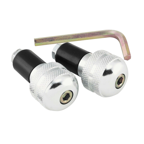 BikeMaster - BikeMaster Anti-Vibration Bar Ends - 7/8in. - Silver - 266002