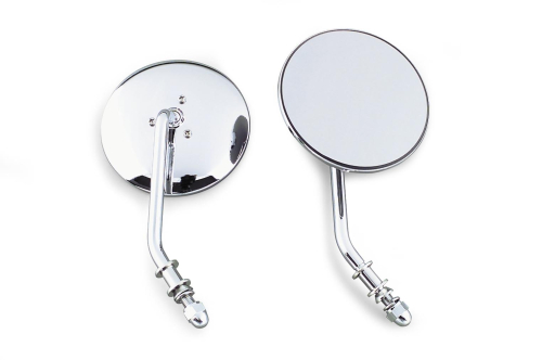 Bikers Choice - Bikers Choice 4in. Round Mirror - Left - Chrome - 489712