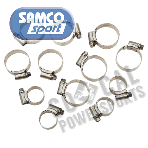 SAMCO Sport - SAMCO Sport Radiator Hose Clamp Kit - Blue - CKKAW79