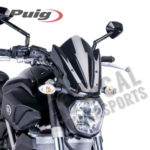 PUIG - PUIG New Generation Sport Windscreen - Black - 7015N